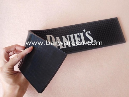 schwarze PVC-Jack Daniels Bar Service-Matte 