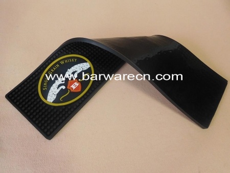 personalisiertes Logo mit weicher PVC-Schienenmatte aus Porzellan 