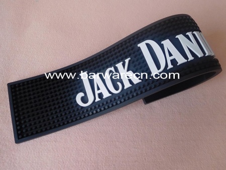 schwarze PVC-Jack Daniels Bar Service-Matte 