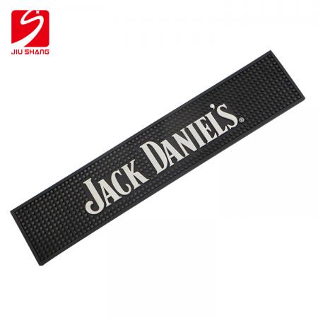 schwarze PVC-Jack Daniels Bar Service-Matte 