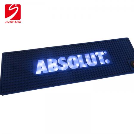 LED-PVC-Tropfmatte mit individuellem Logo 