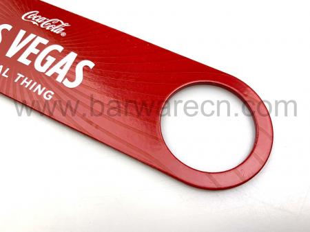 coca cola edelstahl rot pvc beschichtung flacher flaschenöffner 