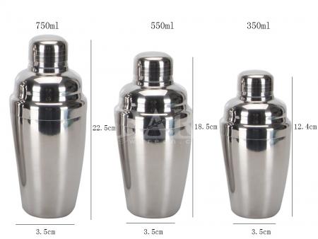 verschiedene Luxus Bar Set Mini Bar Werkzeuge Edelstahl Cocktail Shaker 