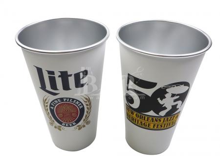 miller lite retro white stadium cup glasbecher im freien 