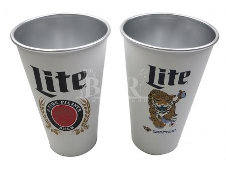 miller lite retro white stadium cup glasbecher im freien 