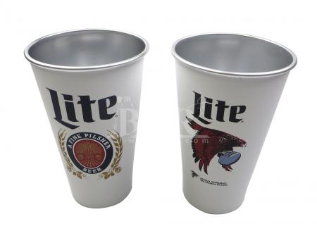 miller lite retro white stadium cup glasbecher im freien 