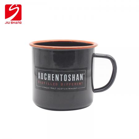 8cm vierfarbige Emaille-Tasse mit einer Dicke von 0,5 mm, die nach Deutschland und Russland exportiert wird 