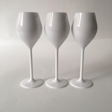 Acryl-Material anpassbare Farbe Logo Becher Champagnerglas 