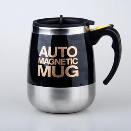 304 Edelstahl magnetische automatische Rührbecher, magnetische rotierende Kaffeetasse, Milchpulver Tasse, anpassbare Logo 