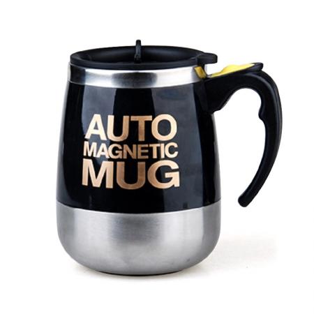 304 Edelstahl magnetische automatische Rührbecher, magnetische rotierende Kaffeetasse, Milchpulver Tasse, anpassbare Logo 