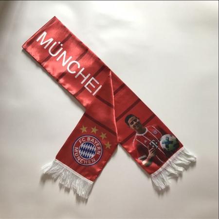 kundenspezifisches Logo-Polyester-Thermotransferfanschal fc lockert Beifallschalgeschenk auf 