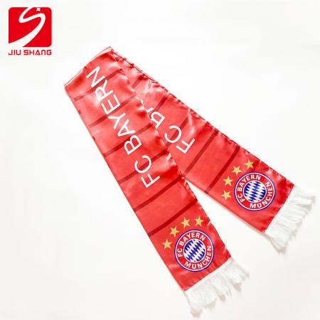 kundenspezifisches Logo-Polyester-Thermotransferfanschal fc lockert Beifallschalgeschenk auf 